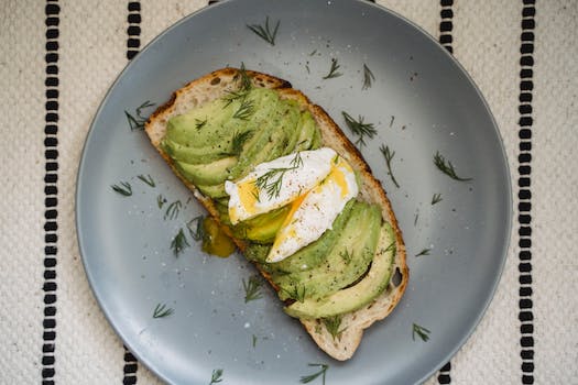 Avocado with Poached Egg Sandwich